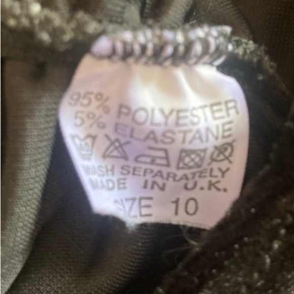 Misguided MIDI Size 10 Black Dress Excellent Condition - Picture 5 of 7